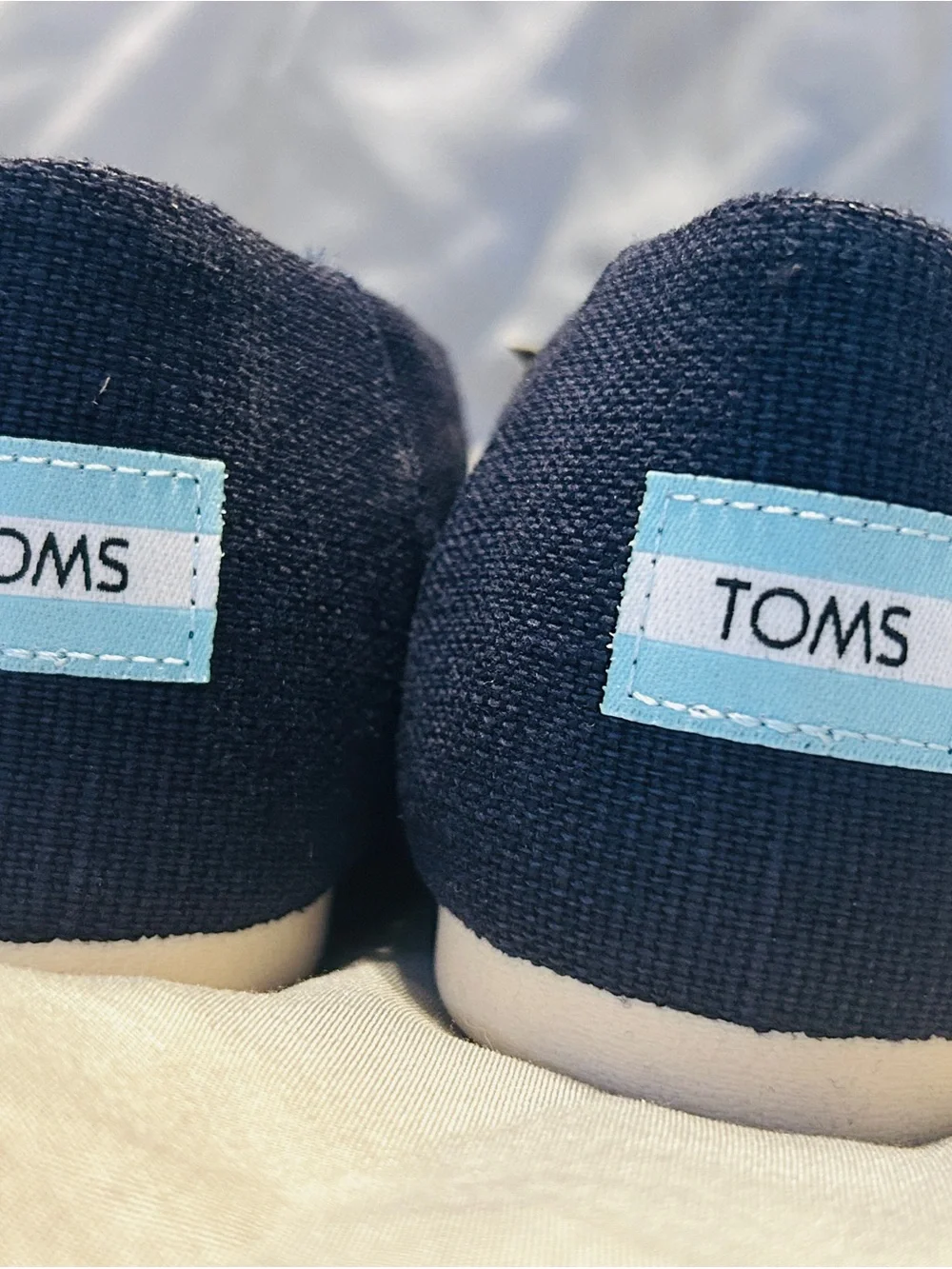 TOMS Navy Canvas Classic Alpargata Slip-Ons